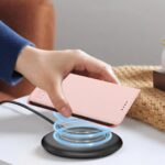For iPhone 12 / 12 Pro RC01 Dual-Folded Magnetic Suction RFID Leather Phone Case(Pink) - Image 8