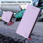 For iPhone 12 / 12 Pro RC01 Dual-Folded Magnetic Suction RFID Leather Phone Case(Light Purple) - Image 7