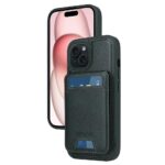 For iPhone 15 BETOPNICE Vertical Flip Detachable MagSafe Wallet Phone Case(Green)