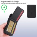For iPhone 15 BETOPNICE Vertical Flip Detachable MagSafe Wallet Phone Case(Black) - Image 4