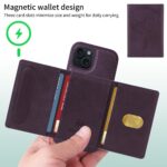 For iPhone 15 BETOPNICE Horizontal Flip Detachable MagSafe Wallet Phone Case(Purple) - Image 4