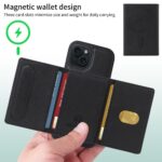 For iPhone 15 BETOPNICE Horizontal Flip Detachable MagSafe Wallet Phone Case(Black) - Image 4