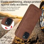 For iPhone 15 BETOPNICE Horizontal Flip Detachable MagSafe Wallet Phone Case(Brown) - Image 7
