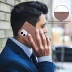 For iPhone 12 / 12 Pro Geometric Pattern RFID Leather Phone Case(Brown) - Image 6