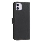 For iPhone 12 / 12 Pro Geometric Pattern RFID Leather Phone Case(Black) - Image 3