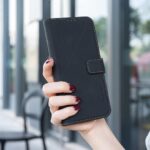 For iPhone 12 / 12 Pro Geometric Pattern RFID Leather Phone Case(Black) - Image 7