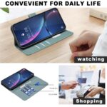 For iPhone 12 / 12 Pro Geometric Pattern RFID Leather Phone Case(Green) - Image 5