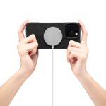 For iPhone 14 Plus Denior D28 Retro Texture RFID MagSafe Vertical Flip Card-slot Phone Case(Black) - Image 7