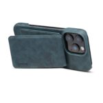 For iPhone 14 Plus Denior D28 Retro Texture RFID MagSafe Vertical Flip Card-slot Phone Case(Blue) - Image 4
