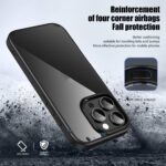 For iPhone 16 Pro Max iPAKY Bright Color Series Shockproof PC+TPU Phone Case(Black) - Image 8