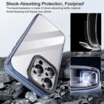 For iPhone 16 Pro Max iPAKY MG Series Transparent PC+TPU Phone Case(Transparent Purple) - Image 3