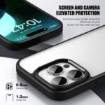 For iPhone 16 Pro Max iPAKY Bright Color Frosted Series Shockproof PC+TPU Phone Case(Black) - Image 5