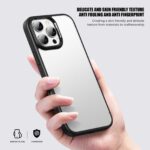 For iPhone 16 Pro Max iPAKY Bright Color Frosted Series Shockproof PC+TPU Phone Case(Black) - Image 7