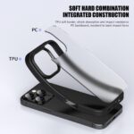 For iPhone 15 Pro iPAKY Bright Color Frosted Series Shockproof PC+TPU Phone Case(Black) - Image 4