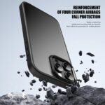 For iPhone 15 Plus iPAKY Bright Color Frosted Series Shockproof PC+TPU Phone Case(Black) - Image 3