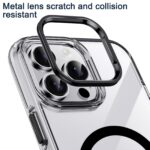 For iPhone 16 Pro Max iPAKY Mingxing Series MagSafe Magnetic Shockproof PC+TPU Phone Case(Transparent + Black) - Image 6