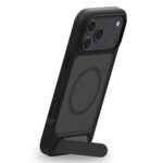 For iPhone 15 Kalebol MagSafe Invisible Tilt Holder PC Hybrid TPU Case(Navy Blue) - Image 3