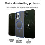 For iPhone 13 Pro Kalebol Rotating Holder MagSafe PC Hybrid TPU Phone Case(Blue) - Image 3