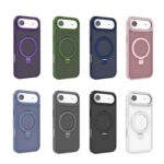 For iPhone 14 Pro Max Kalebol Metal Lens Frame MagSafe Holder Frosted PC Phone Case(Grey) - Image 2