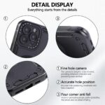 For iPhone 13 Pro Max Three-core Mecha 360 Degree Rotation Magnetic Holder Phone Case(Black) - Image 3