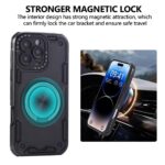 For iPhone 13 Pro Max Three-core Mecha 360 Degree Rotation Magnetic Holder Phone Case(Black) - Image 4