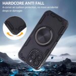 For iPhone 13 Pro Max Three-core Mecha 360 Degree Rotation Magnetic Holder Phone Case(Black) - Image 5