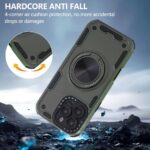 For iPhone 13 Pro Max Three-core Mecha 360 Degree Rotation Magnetic Holder Phone Case(Army Green) - Image 5