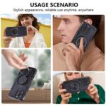 For iPhone 13 Pro Max Three-core Mecha 360 Degree Rotation Magnetic Holder Phone Case(Red) - Image 8