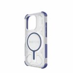 For iPhone 15 Pro BIBERCAS Transparent Color Series MagSafe Air Bag Shockproof Phone Case(Blue) - Image 3