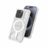 For iPhone 15 Pro BIBERCAS Transparent Color Series MagSafe Air Bag Shockproof Phone Case(Blue) - Image 7