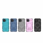 For iPhone 15 BIBERCAS Real Color Series MagSafe Shockproof Phone Case(Blue) - Image 7