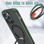 For iPhone 15 Pro Max kalebol MagSafe Metal Ring Holder Phone Case(Green) - Image 6