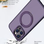 For iPhone 14 Pro Max kalebol MagSafe Metal Ring Holder Phone Case(Dark Purple) - Image 3