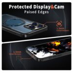 For iPhone 15 Pro Max kalebol Metal 360 Degree Rotation Holder MagSafe Phone Case(Navy Blue) - Image 4