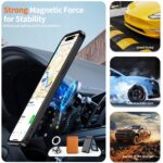 For iPhone 14 Plus kalebol Metal 360 Degree Rotation Holder MagSafe Phone Case(Black) - Image 2