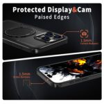 For iPhone 14 Pro Max kalebol Metal 360 Degree Rotation Holder MagSafe Phone Case(Black) - Image 4