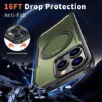 For iPhone 14 Pro Max kalebol Metal 360 Degree Rotation Holder MagSafe Phone Case(Green) - Image 3