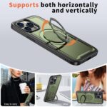 For iPhone 14 Pro Max kalebol Metal 360 Degree Rotation Holder MagSafe Phone Case(Green) - Image 5