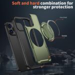 For iPhone 14 Pro Max kalebol Metal 360 Degree Rotation Holder MagSafe Phone Case(Green) - Image 6