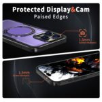 For iPhone 14 Pro Max kalebol Metal 360 Degree Rotation Holder MagSafe Phone Case(Purple) - Image 4