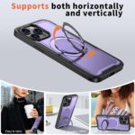 For iPhone 14 Pro Max kalebol Metal 360 Degree Rotation Holder MagSafe Phone Case(Purple) - Image 5
