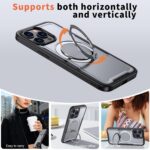 For iPhone 13 Pro kalebol Metal 360 Degree Rotation Holder MagSafe Phone Case(Grey) - Image 5