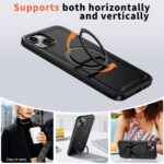 For iPhone 13 kalebol Metal 360 Degree Rotation Holder MagSafe Phone Case(Black) - Image 5