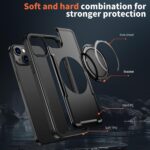For iPhone 13 kalebol Metal 360 Degree Rotation Holder MagSafe Phone Case(Black) - Image 6