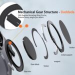 For iPhone 15 Pro Max Kalebol 360-degree Rotating MagSafe Magnetic Holder Phone Case(Black) - Image 6