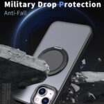 For iPhone 15 Kalebol 360-degree Rotating MagSafe Magnetic Holder Phone Case(Black) - Image 3