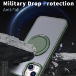 For iPhone 15 Kalebol 360-degree Rotating MagSafe Magnetic Holder Phone Case(Green) - Image 3