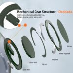 For iPhone 15 Kalebol 360-degree Rotating MagSafe Magnetic Holder Phone Case(Green) - Image 6