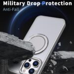 For iPhone 13 Pro Max Kalebol 360-degree Rotating MagSafe Magnetic Holder Phone Case(Titanium Grey) - Image 3