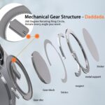 For iPhone 13 Pro Max Kalebol 360-degree Rotating MagSafe Magnetic Holder Phone Case(Titanium Grey) - Image 6